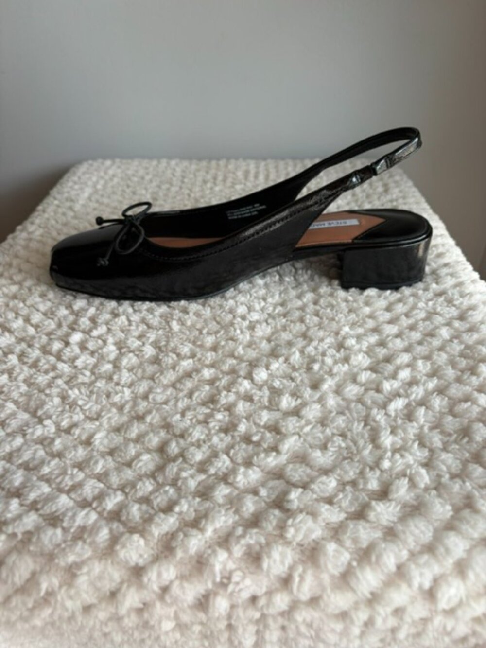 🖤 Steve Madden LOVED Black Crinkle Patent - Size 9 - Picture 6 of 8
